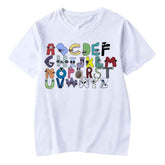 🔠 Alphabet Lore in 3D! Oversized Cartoon Tee for Boys & Girls - ThiGui